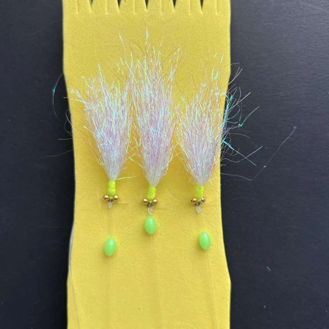 冰丝虾路亚饵夜光仿生鲈鱼专用串钩成品线组远投鲈鱼马口微物假饵