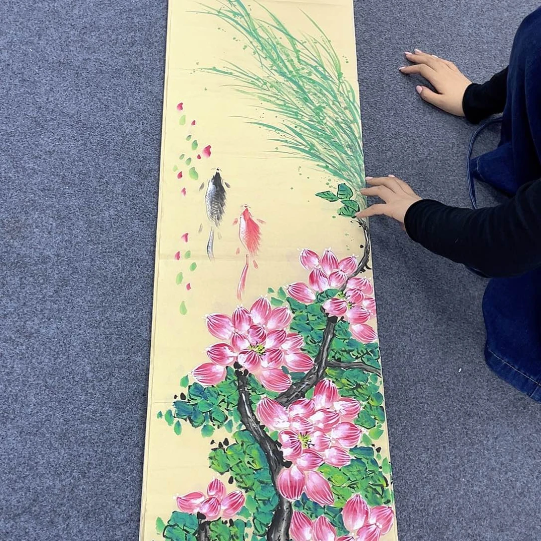 国画作品小姐姐放漏…