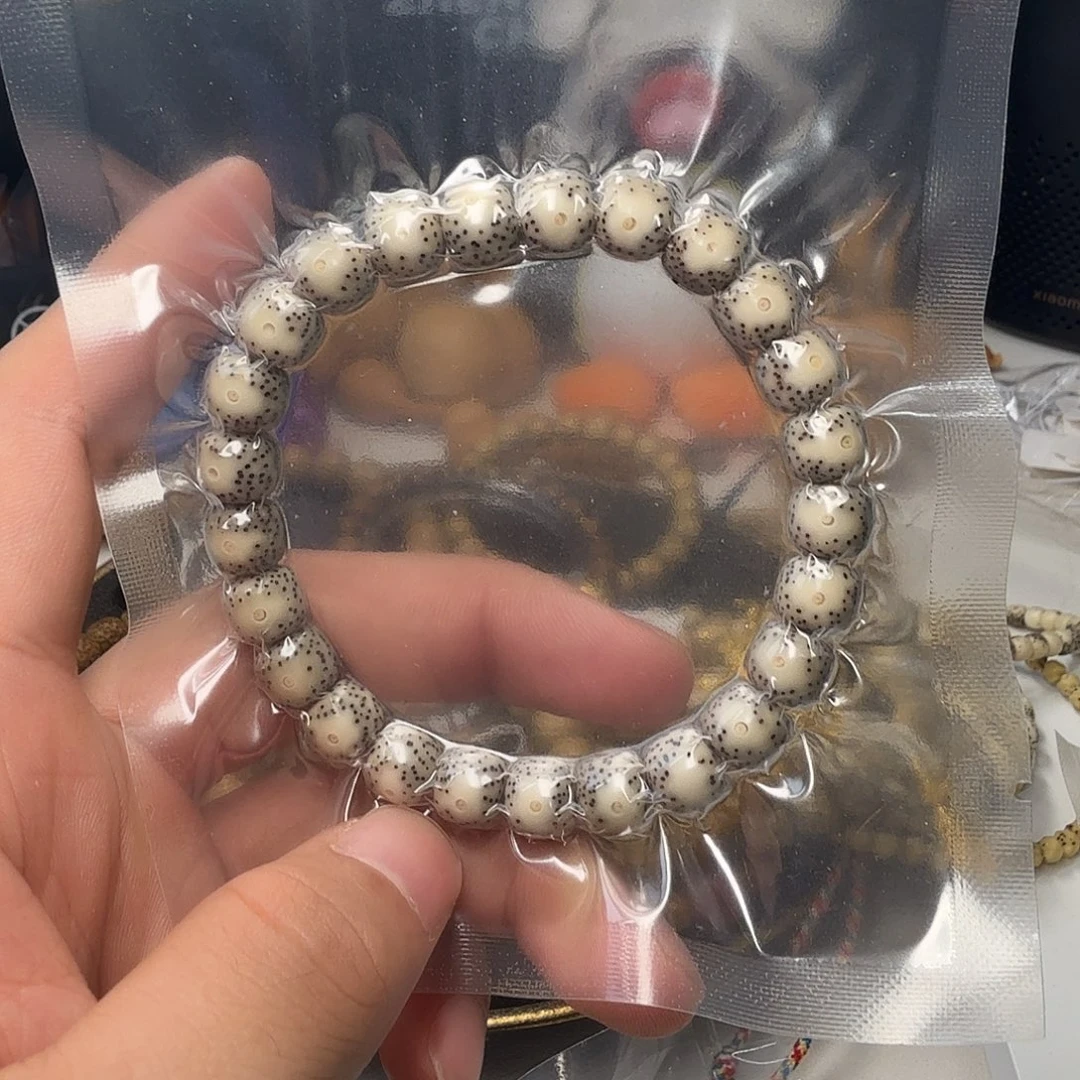 u***.手串星月菩提卡9石玉星点月留白