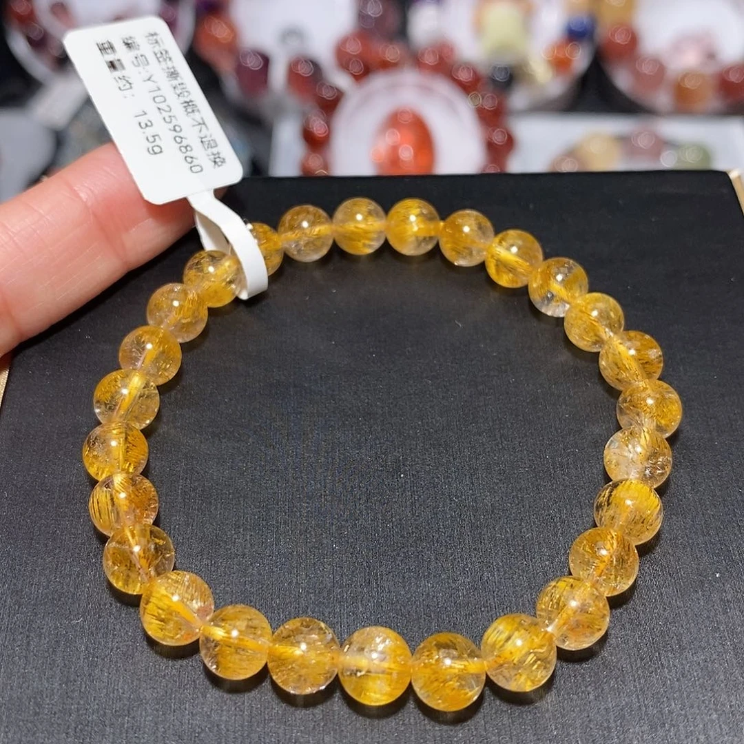 未镶嵌水晶手链F黄超7.3