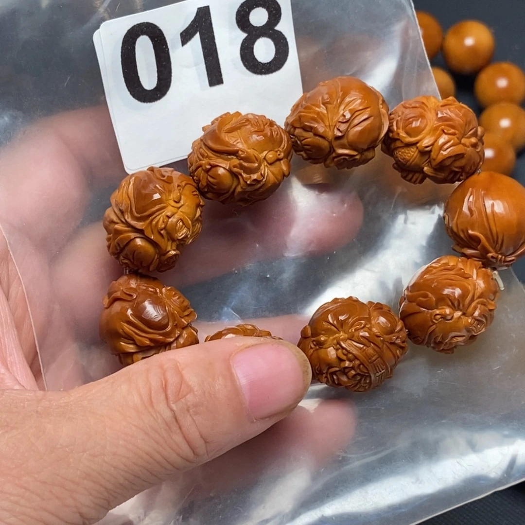 阿***龍橄榄核手串/手链018新财神