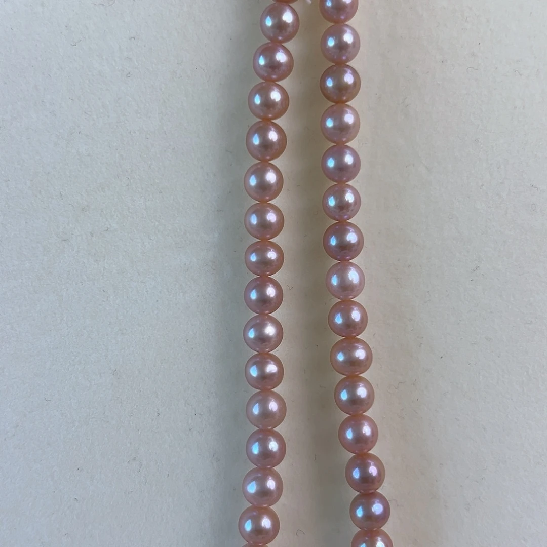 淡水珍珠颈饰银S925镶嵌8/9