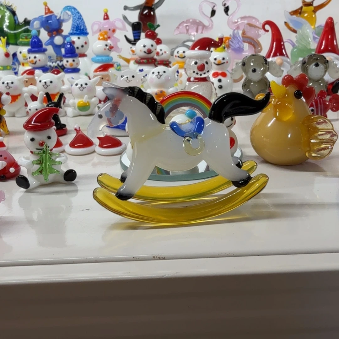 手工艺品琉璃摇摇马