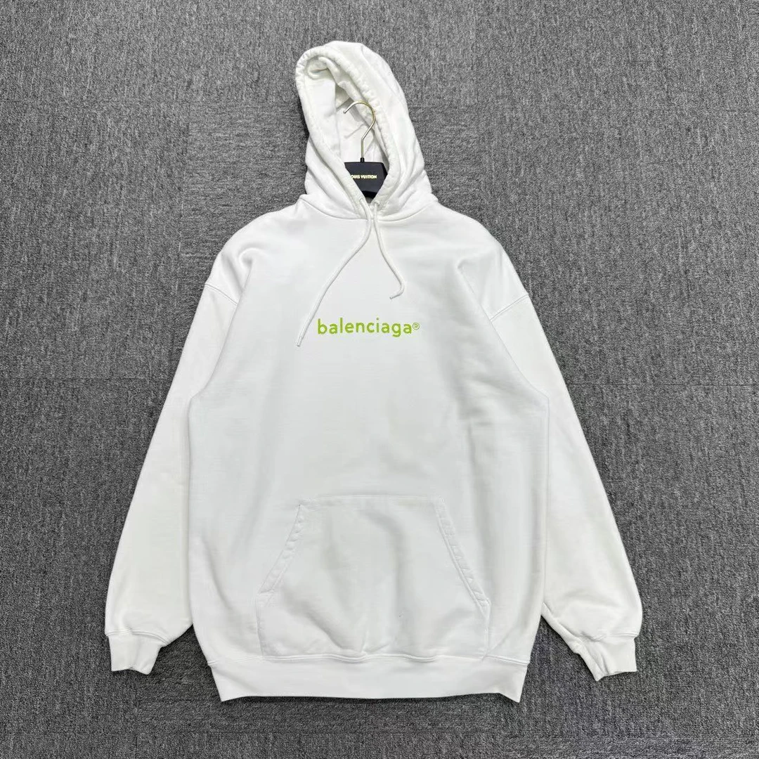 99新 Balenciaga/巴黎世家 字母印花连帽卫衣/xs/编码14153