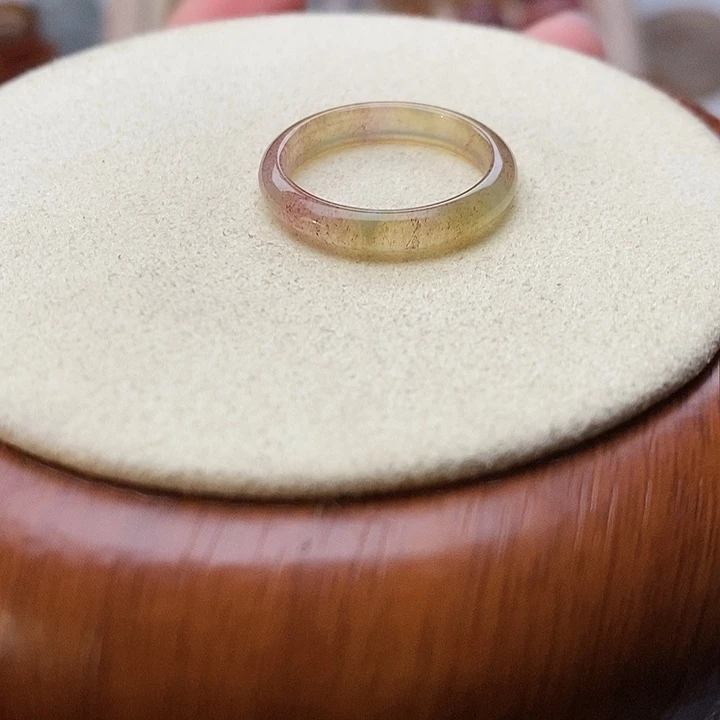 玛瑙/玉髓未镶嵌戒指A13不退换港15内径17.1