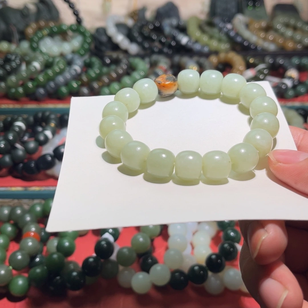 和田玉未镶嵌手链