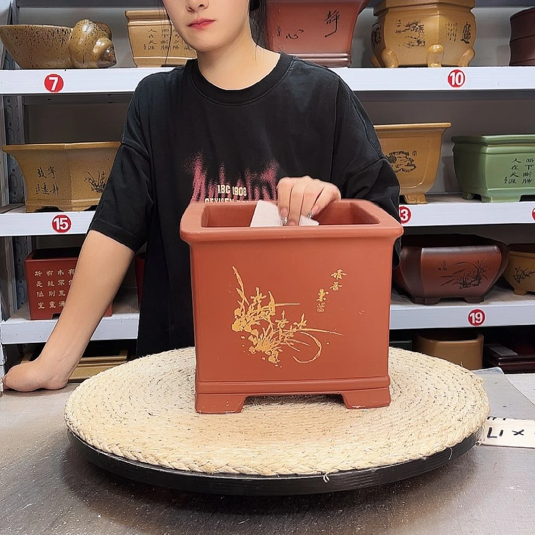 紫砂花盆紫砂花盆