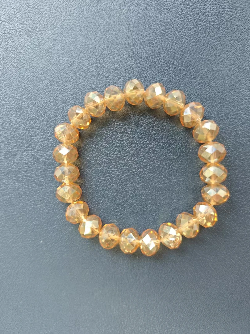 菱形切面水晶手串直播专属