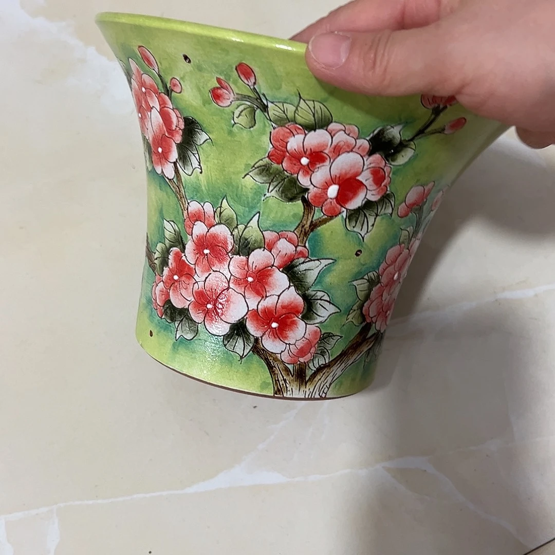 景德镇炫彩手绘口18.5高14