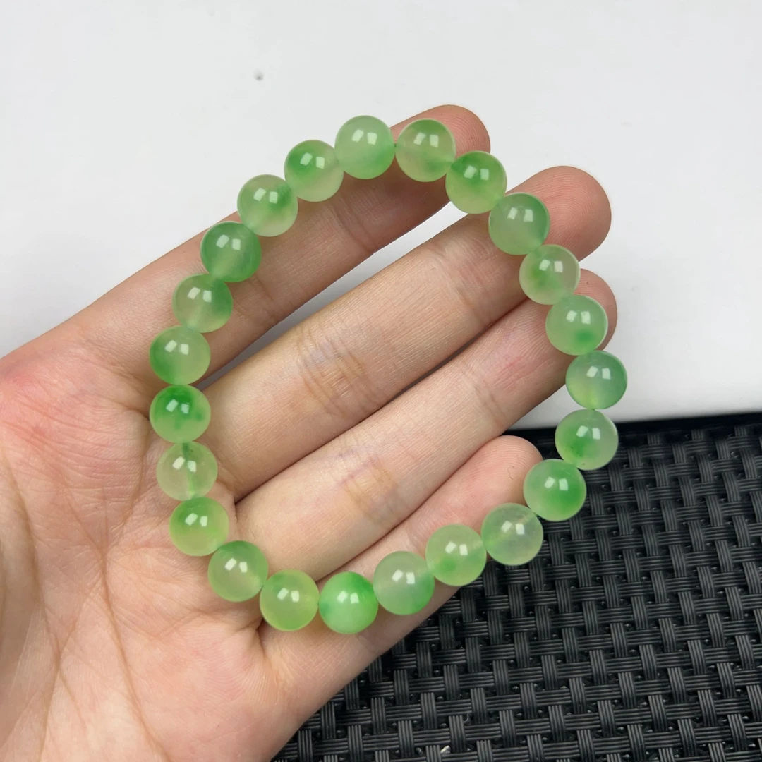 Z12绿飘花8m手串百搭气质精美时尚