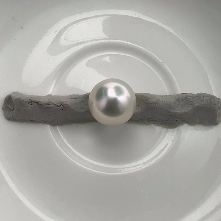 未镶嵌海水珍珠澳白单珠13.3mm可定制