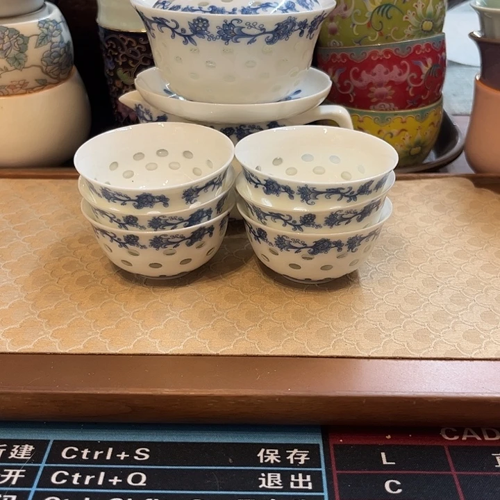 瓷片玲珑套装8件套装微瑕