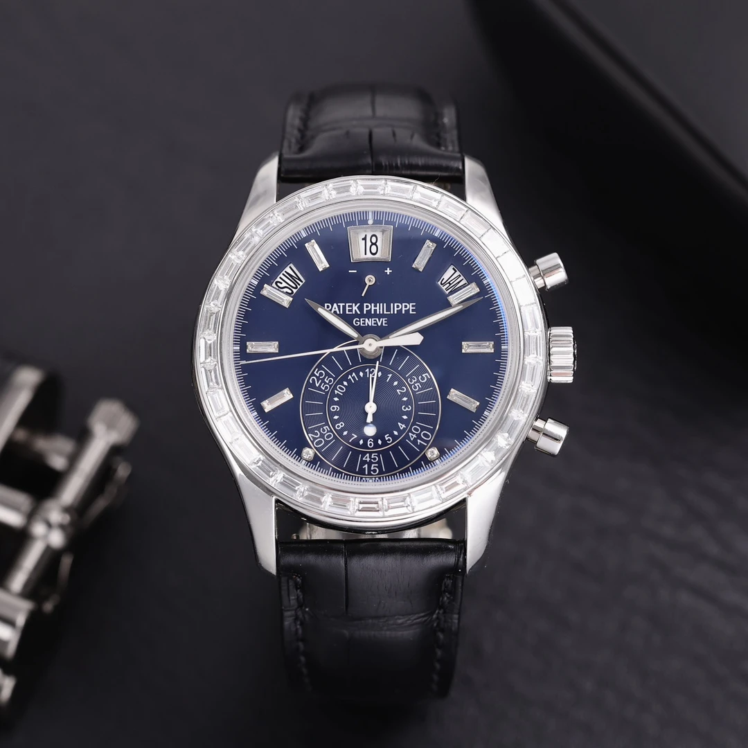 95新 Patek Philippe/百达翡丽 5960P双P后镶T方钻 动力储备 单表