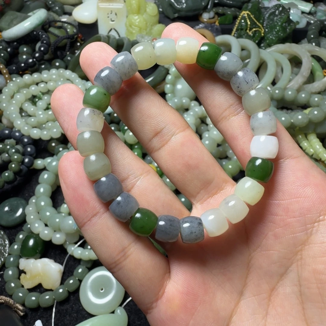 和田玉未镶嵌手串