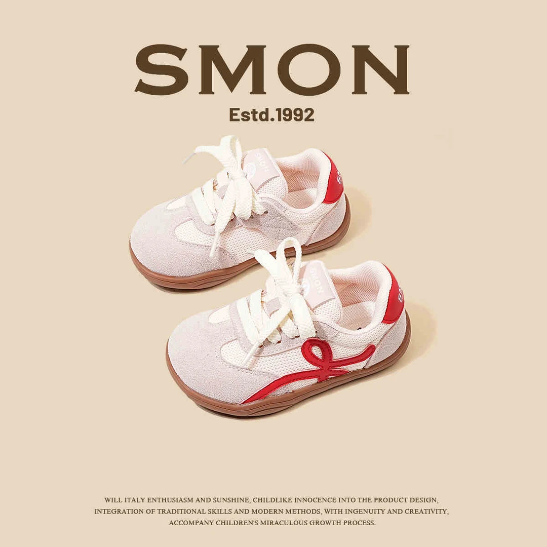 书萌儿童运动鞋女童鞋春秋款透气网面男小童休闲阿甘鞋软底宝宝鞋