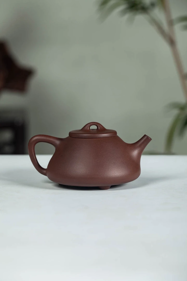 宜兴紫砂壶老紫泥子冶石瓢 200毫升