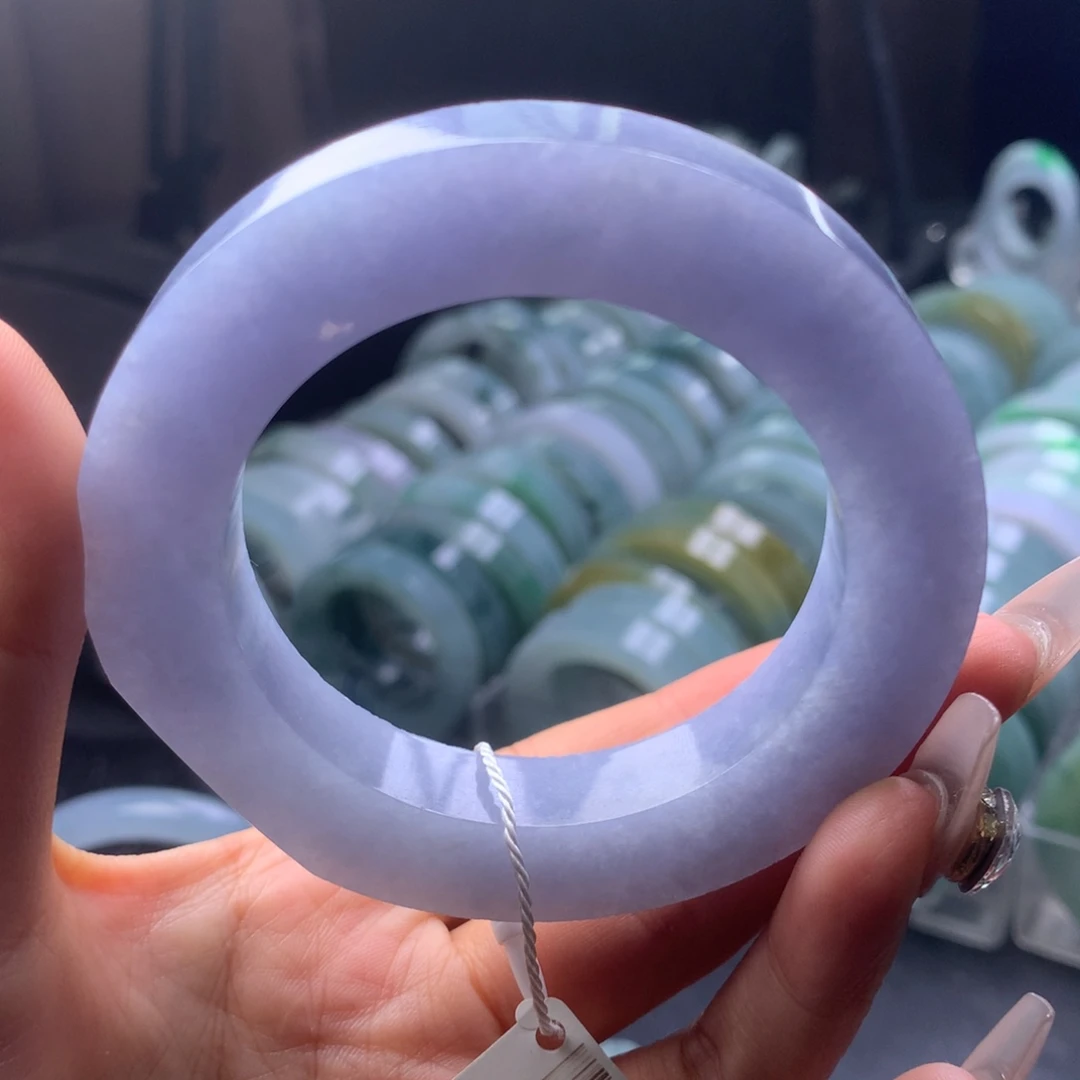 定制翡翠未镶嵌紫罗紫罗兰