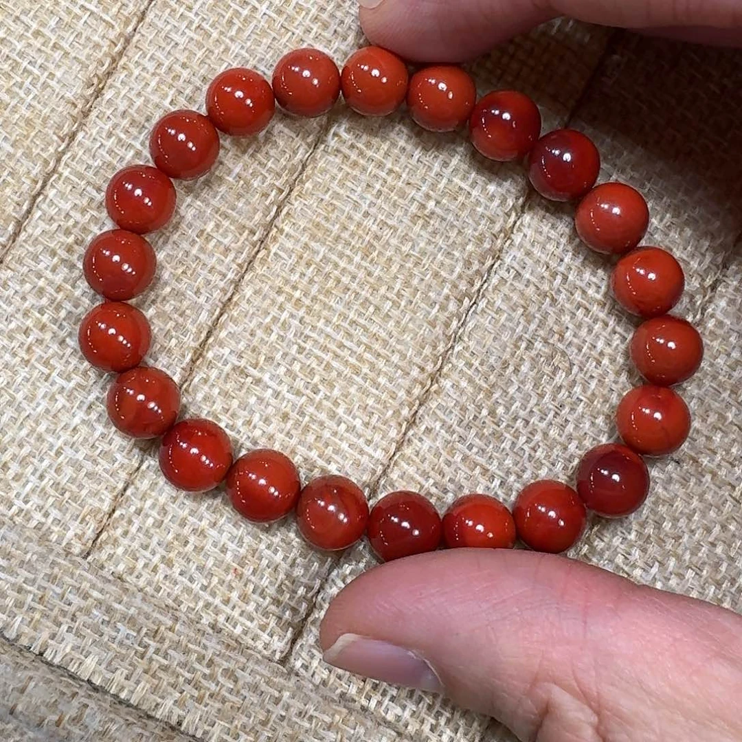 南红玛瑙未镶嵌手链手串原矿南红瓦西高品质满肉满色双色8