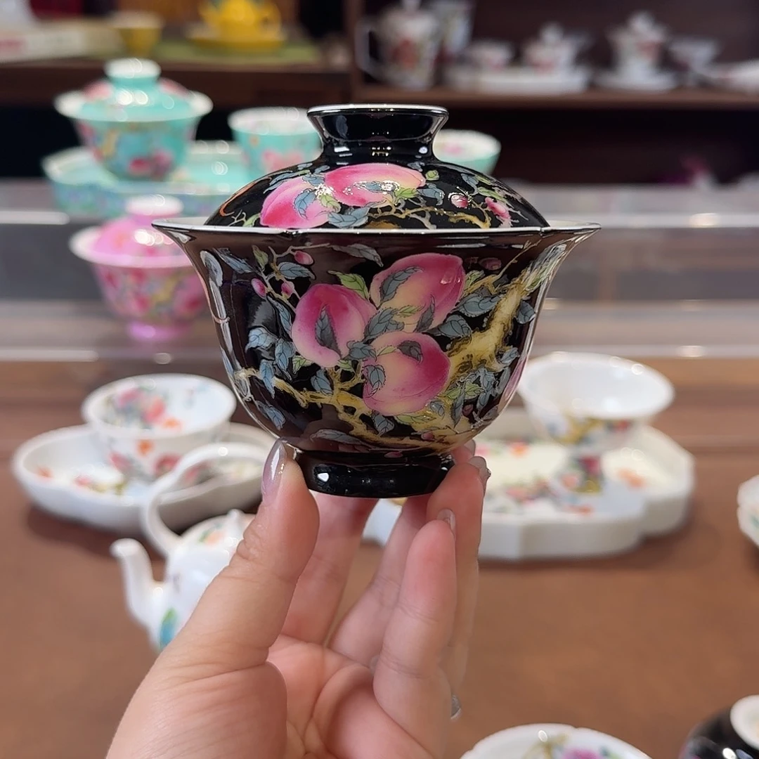 珐琅彩主人杯茶具套装