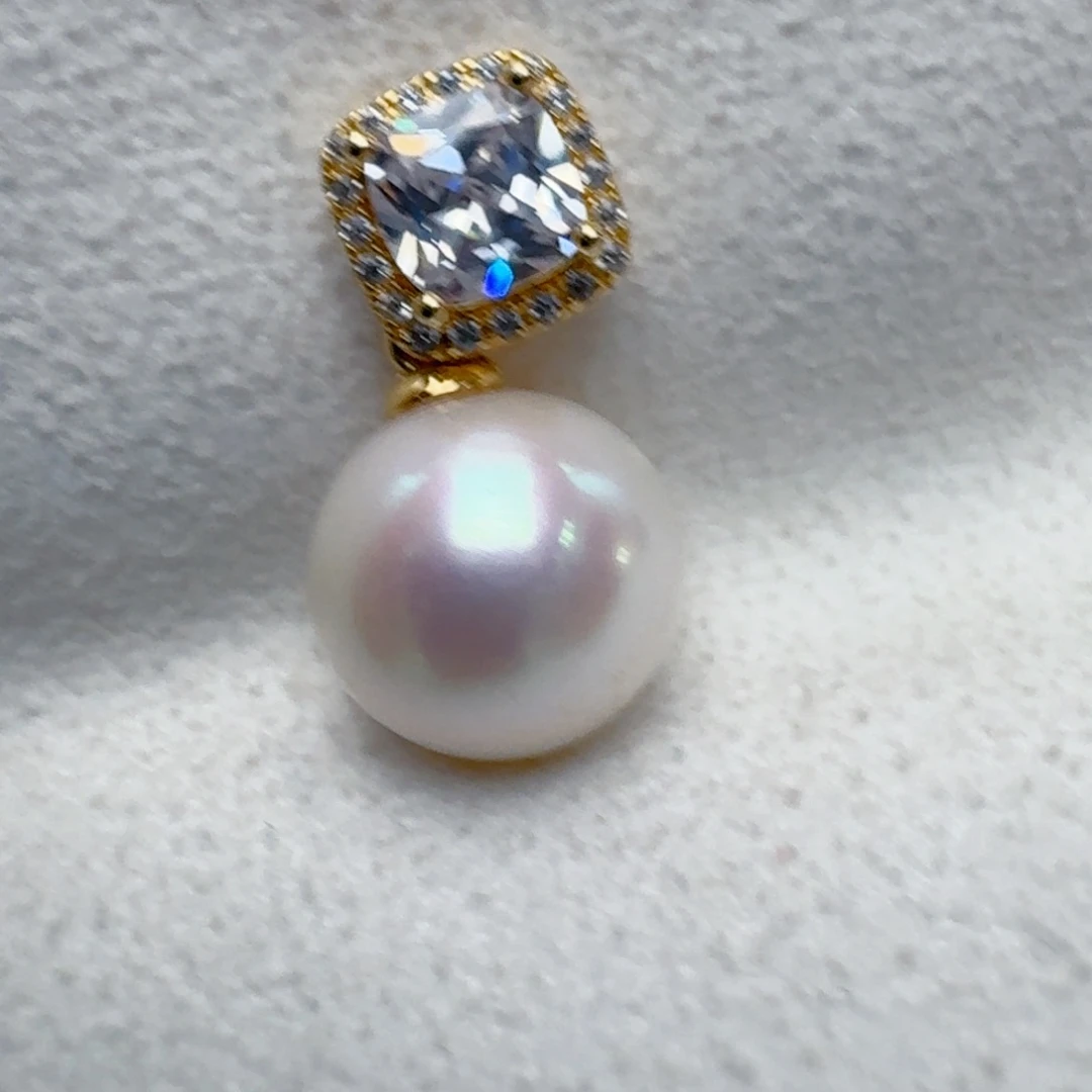 淡水珍珠颈饰银S925镶嵌@@tt043