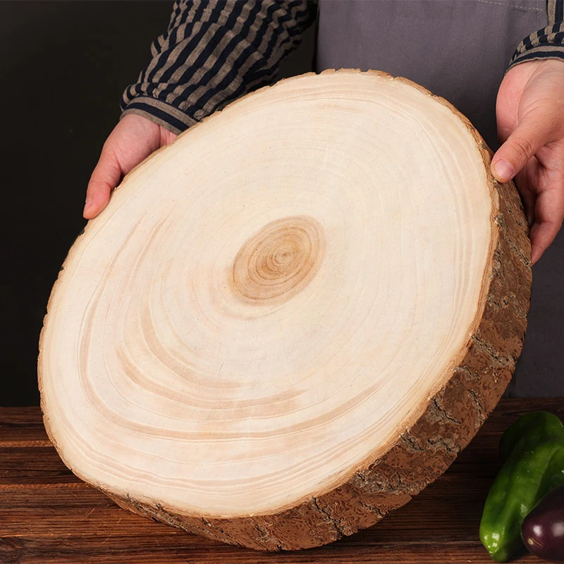 【活树整切】银杏木砧板自然圆加厚家用银杏树白果树砧板无漆无蜡