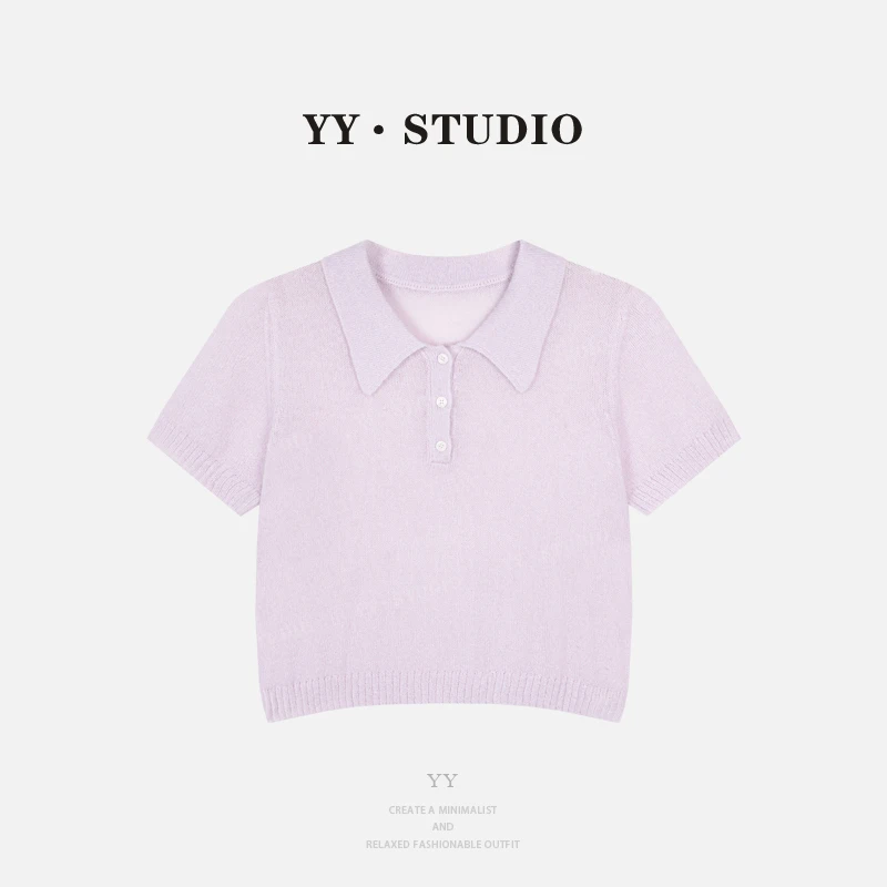 【YANYAN】春夏百搭polo纯色短袖T恤YY-7845