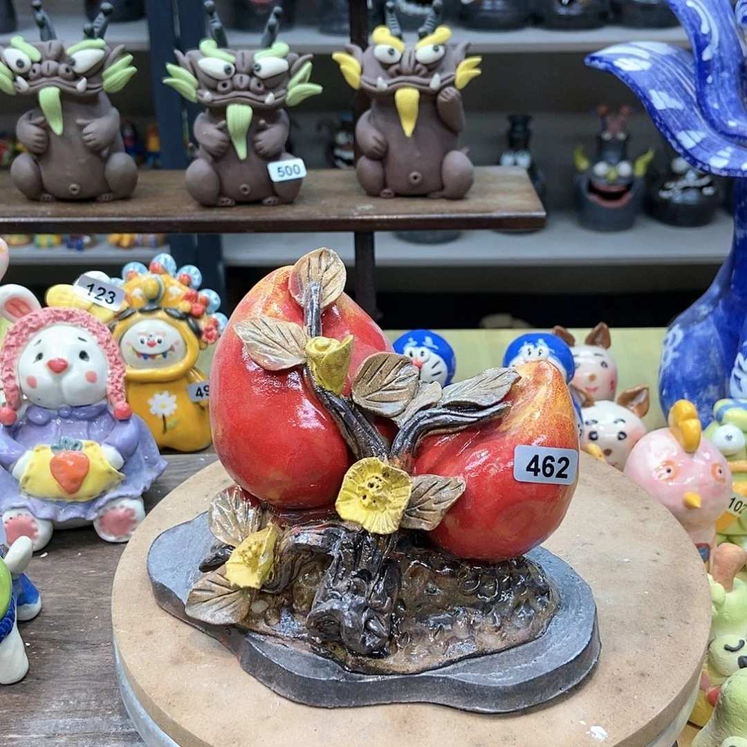 摆件手工抽象陶瓷摆件微瑕福利462