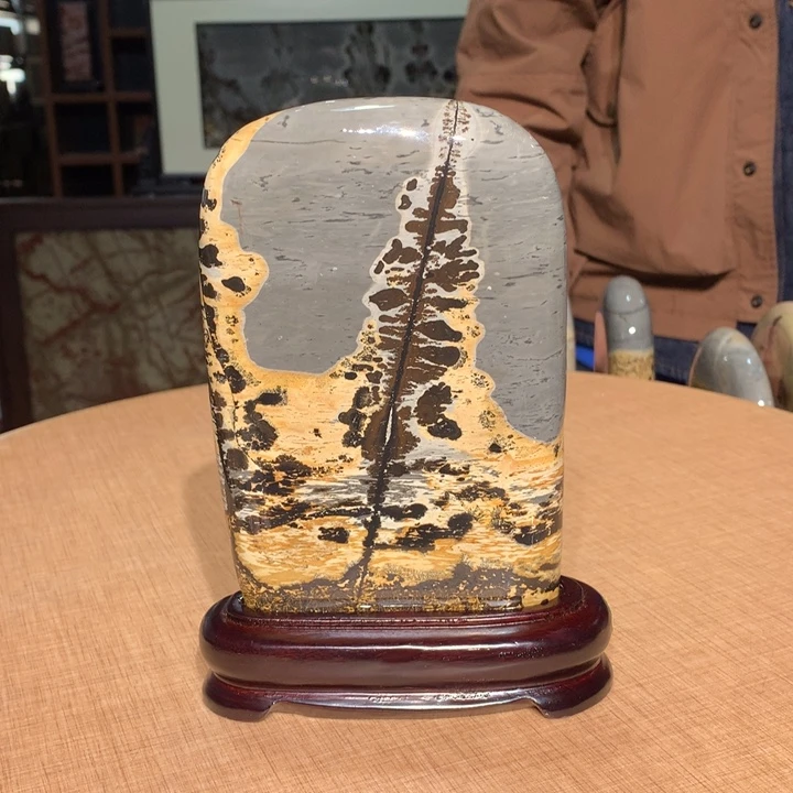 ，广西国画石摆件，收藏观赏