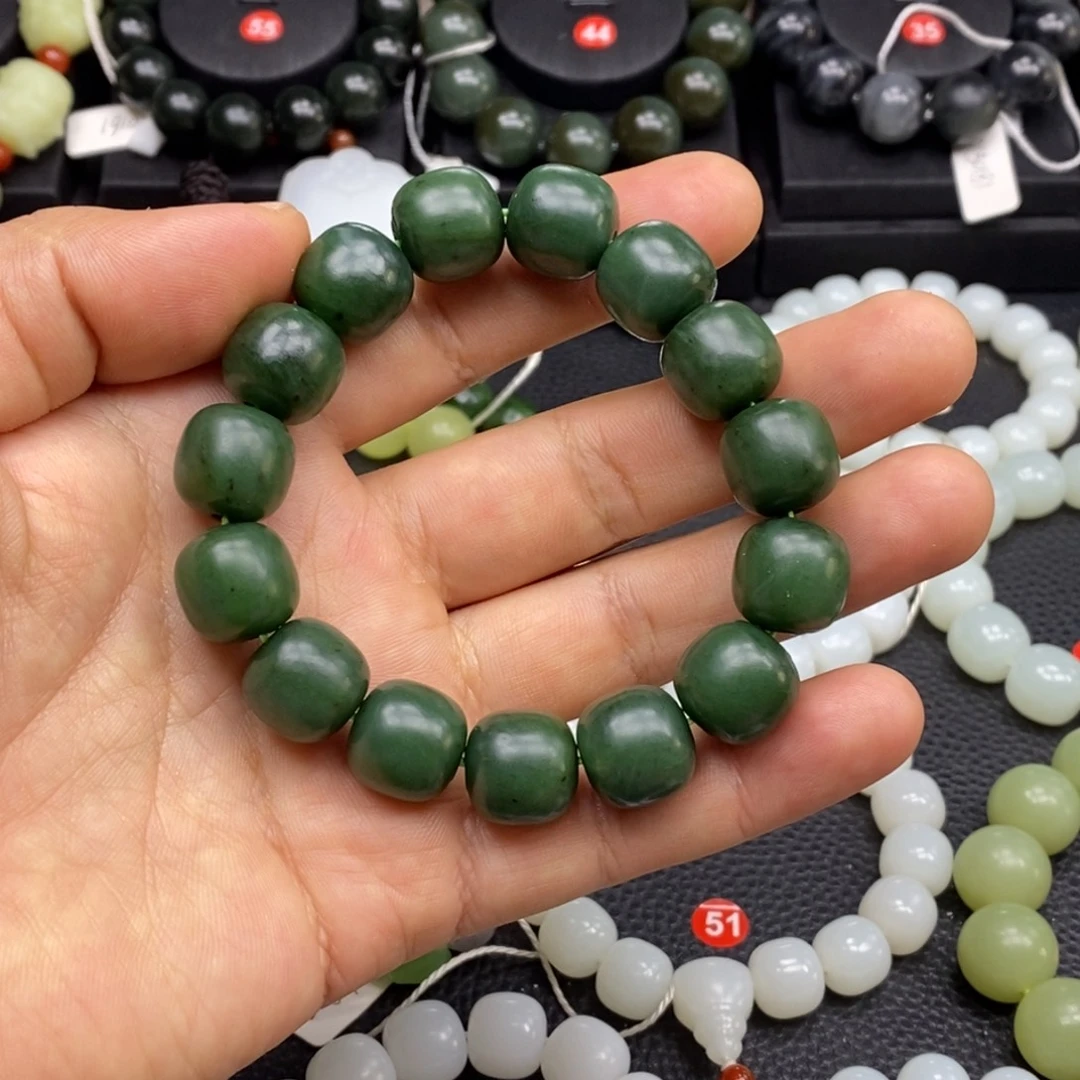 和田玉未镶嵌手链