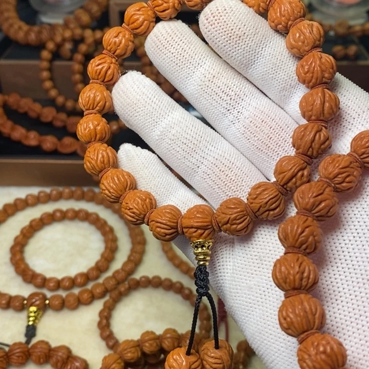 桃核手串秦岭龙纹桃核