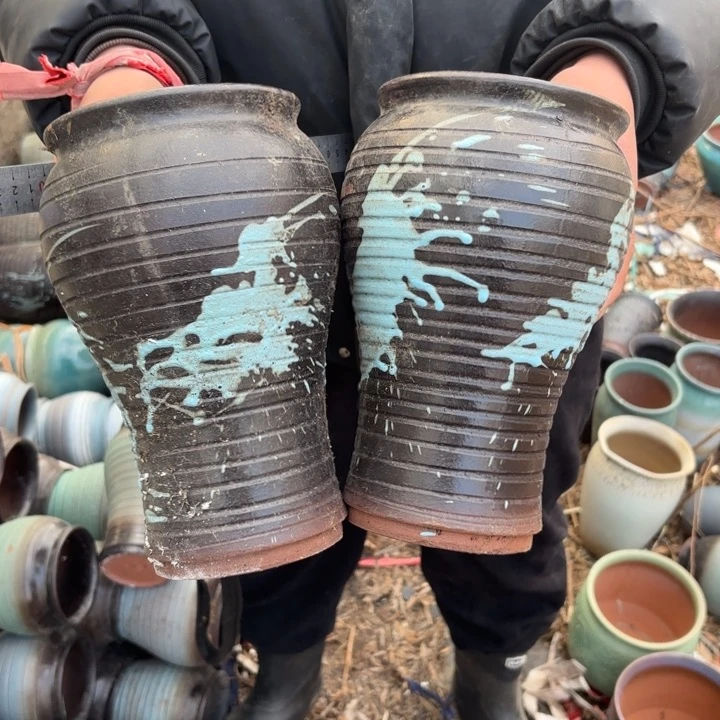 红陶花盆 口径 高度