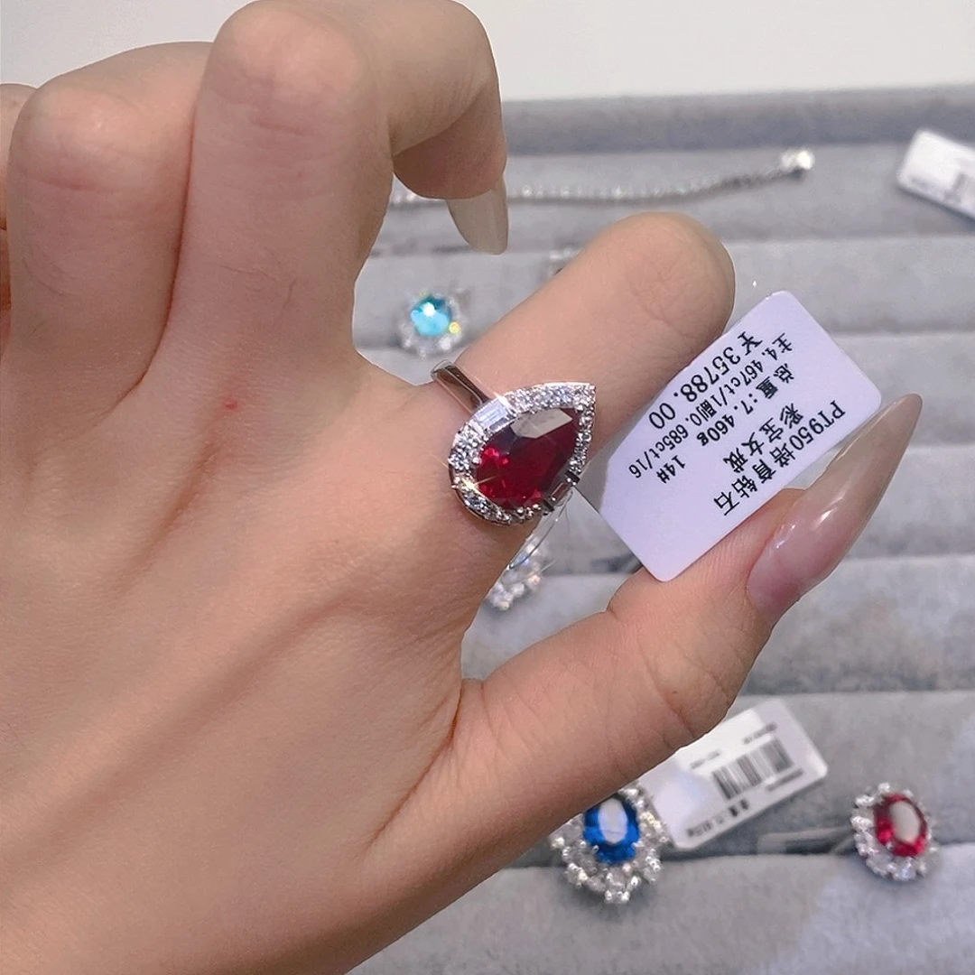 铂Pt950镶嵌实验室培育钻石