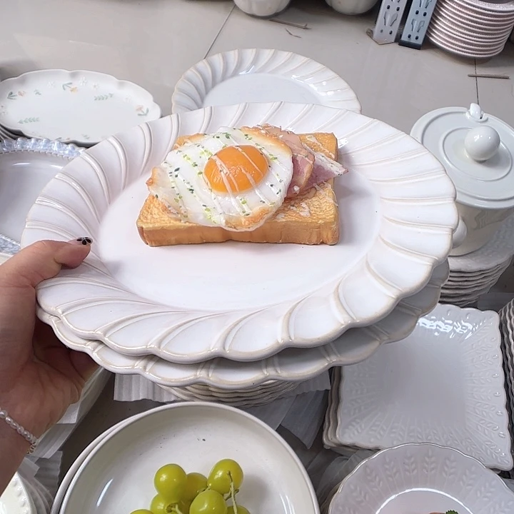 瓷片瑕疵特价陶瓷大盘