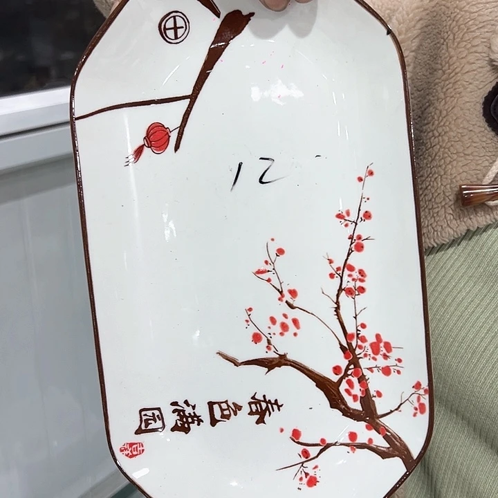 新骨瓷鱼盘2只装大