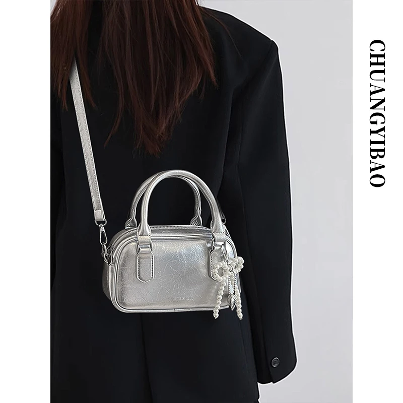 超火小包包女夏百搭2025新款简约手提斜挎包今年流行爆款波士顿包