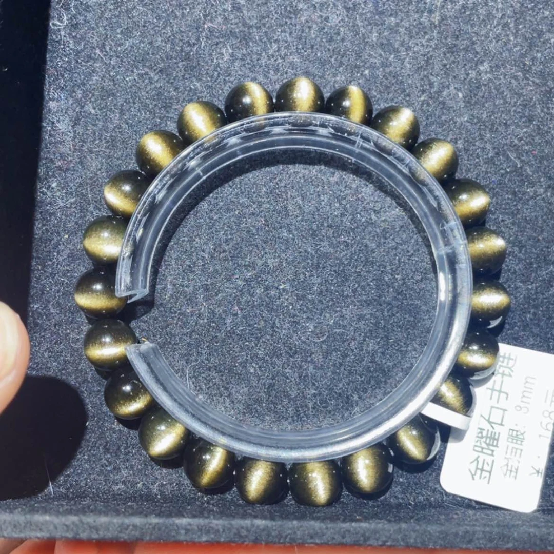 【闪购商品】黑曜岩手链未镶嵌大*