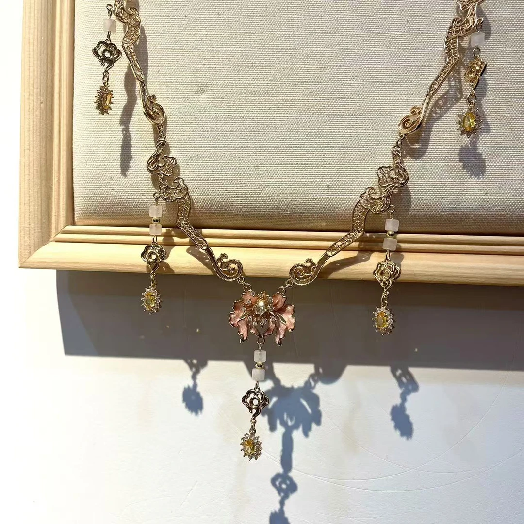 风雪初晴发夹60号|发冠42号|额链6号手工汉服百搭复古发饰孤