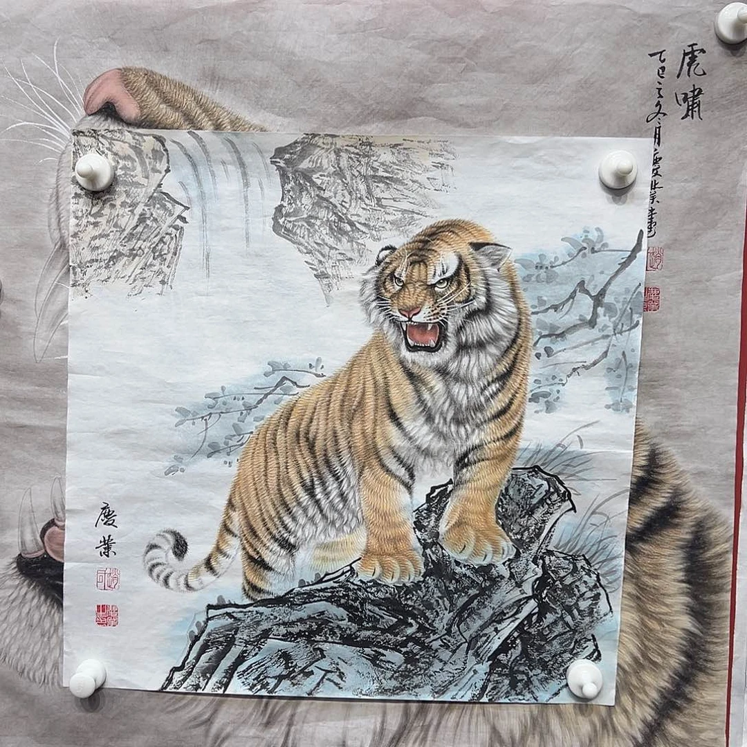 国画赵庆业老师国画作品月