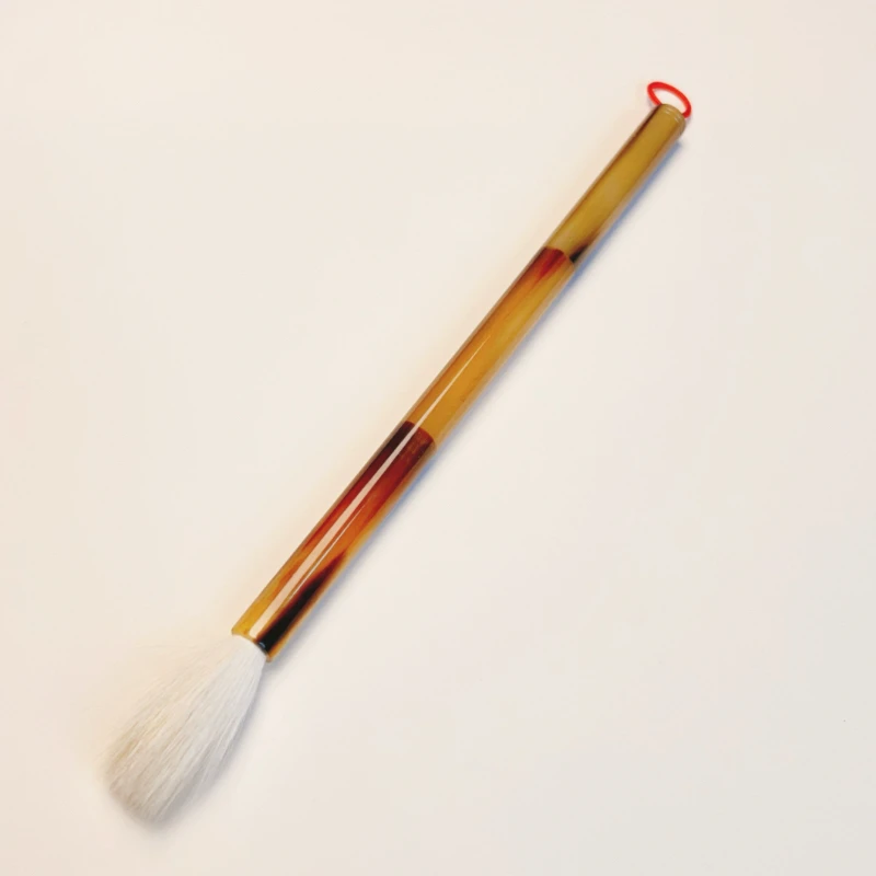 羊毫毛笔 出锋3.5cm 牛角杆【清水试笔 蘸墨不退】