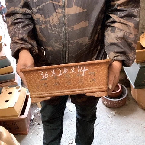 紫砂花盆手工制作