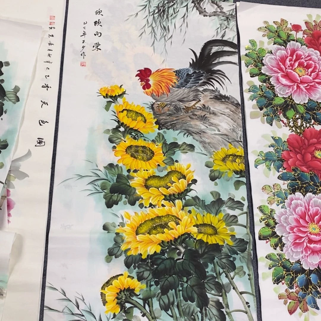 国画尺寸140✖️70精品手绘画
