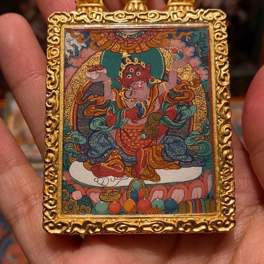 吊坠唐卡纯手绘唐卡