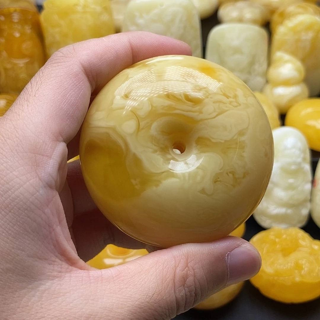 琥珀颈饰未镶嵌琥珀蜜蜡吊坠