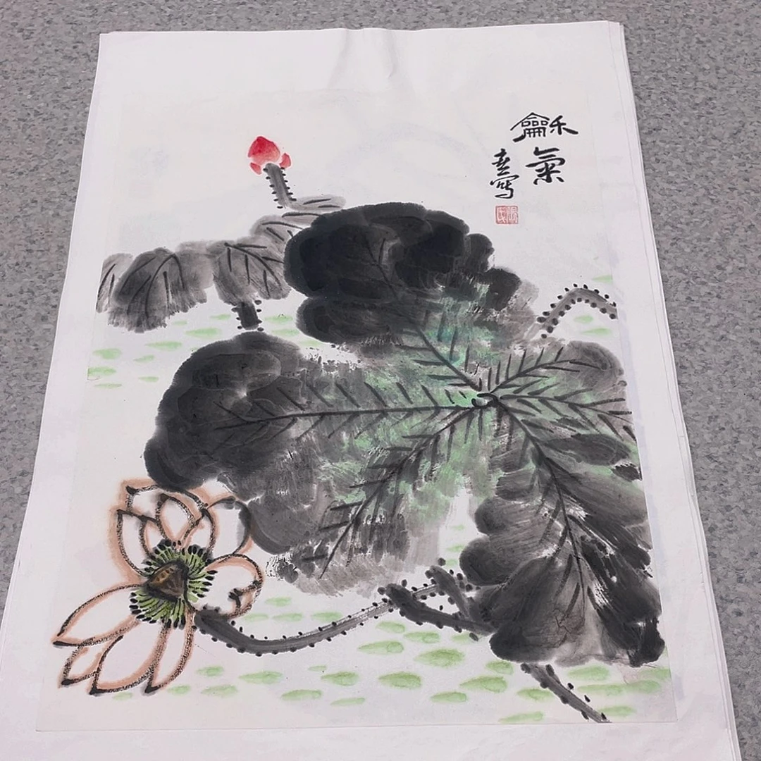 国画1.4平尺手绘国画作品