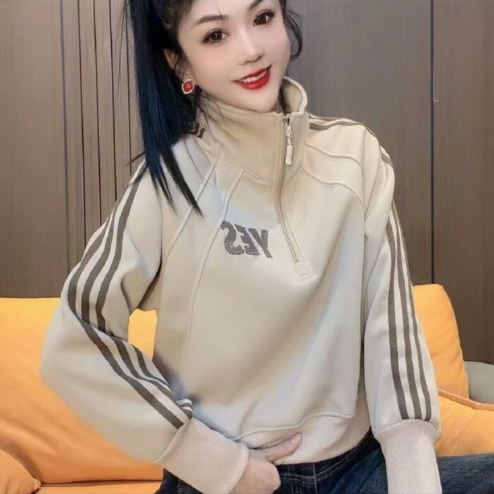 10490#洋气时尚加绒卫衣