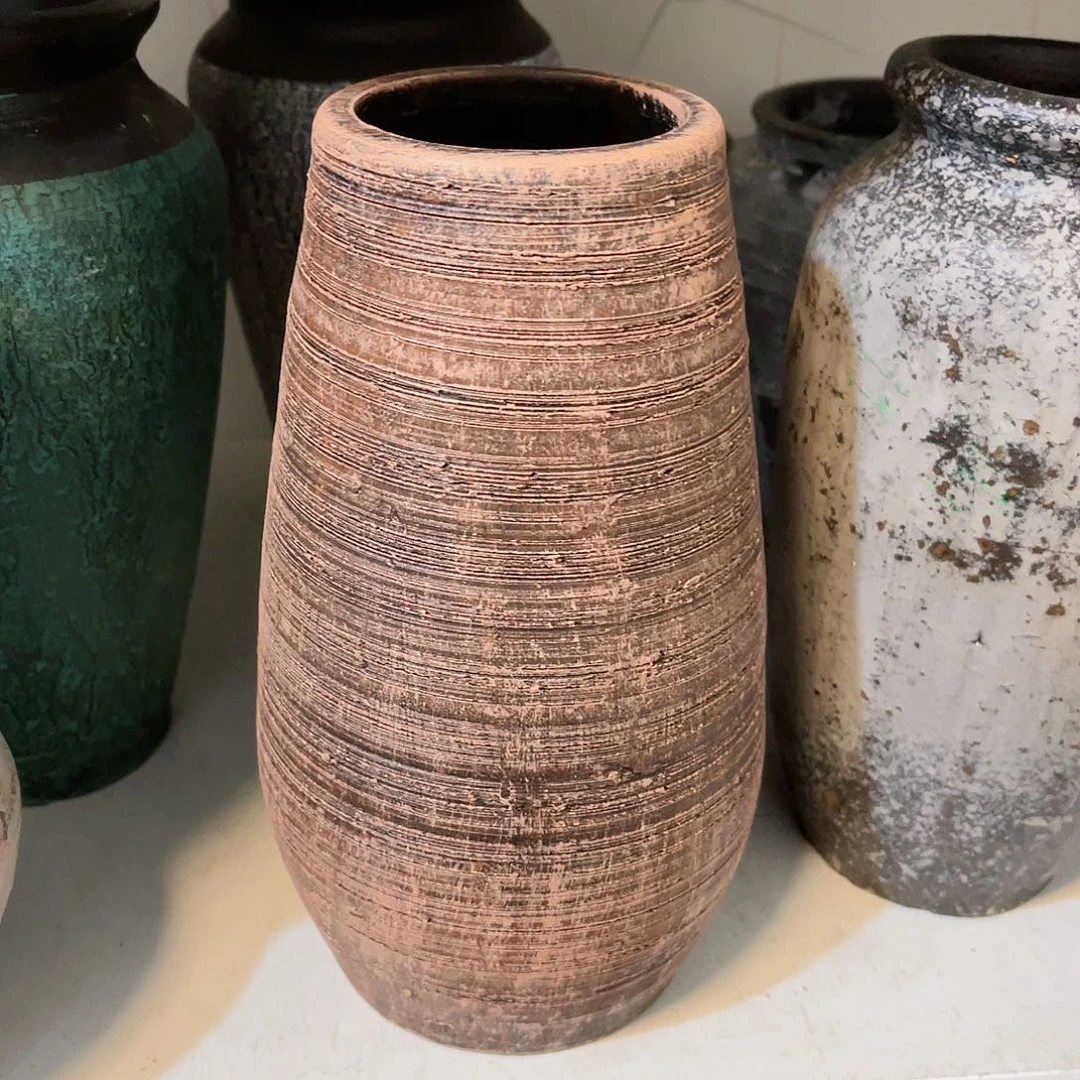 红陶无孔口径8高度23