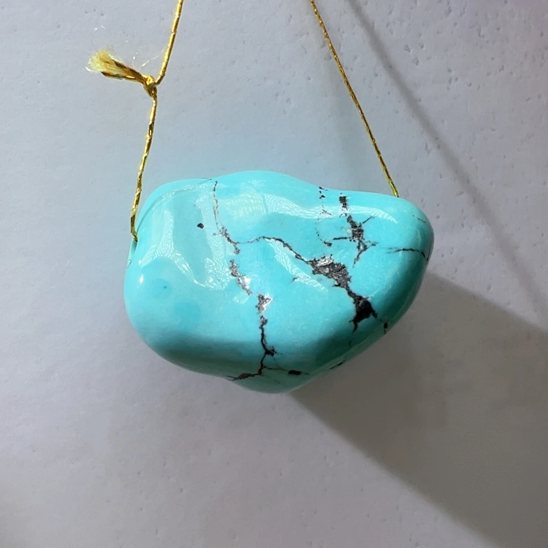 绿松石未镶嵌挂件