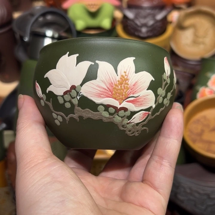 茶杯紫砂宜兴紫砂主人杯