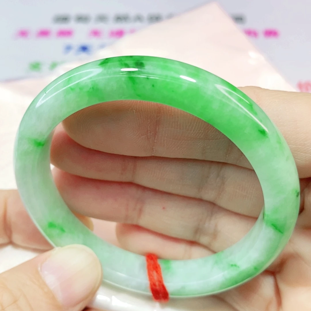 未镶嵌手镯翡翠53.3圈口正圈