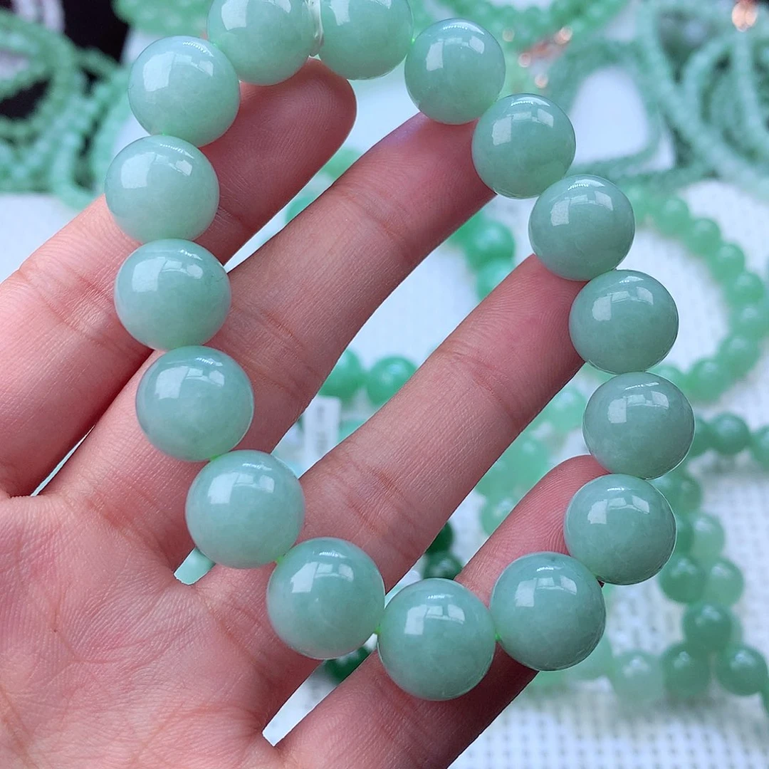 翡翠未镶嵌毛衣链